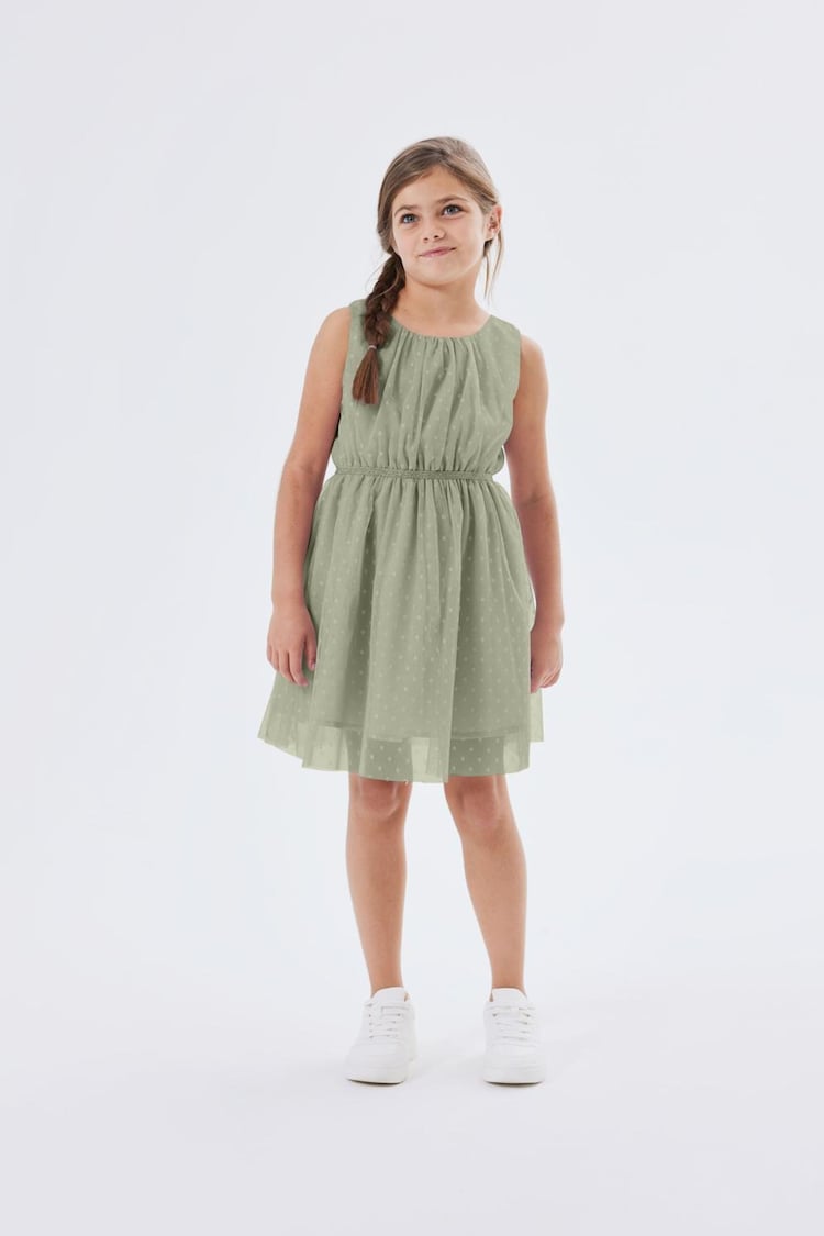 Name It Green Tulle Skater Dress - Image 1 of 1
