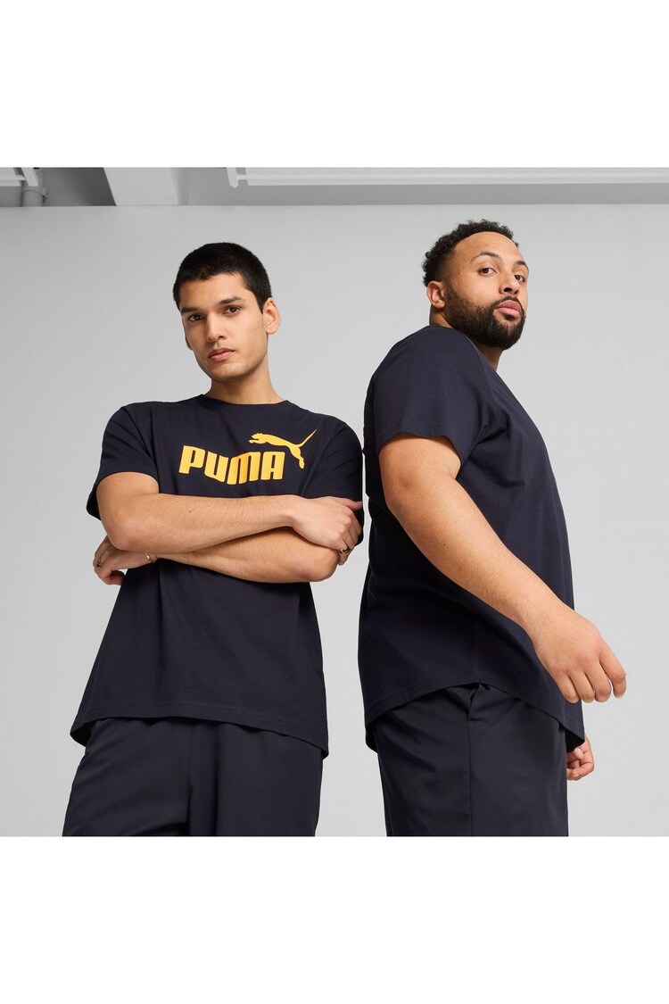 Puma Blue Mens ESS No. 1 Logo T-Shirt - Image 1 of 1