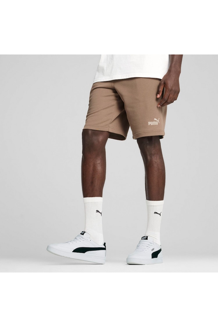 Puma Brown Mens Essentials No. 1 Logo 10" Shorts - Image 1 of 1