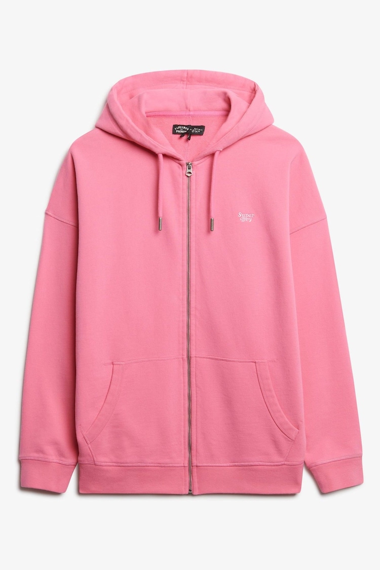 Superdry Pink Studios Zip Hoodie - Image 1 of 1
