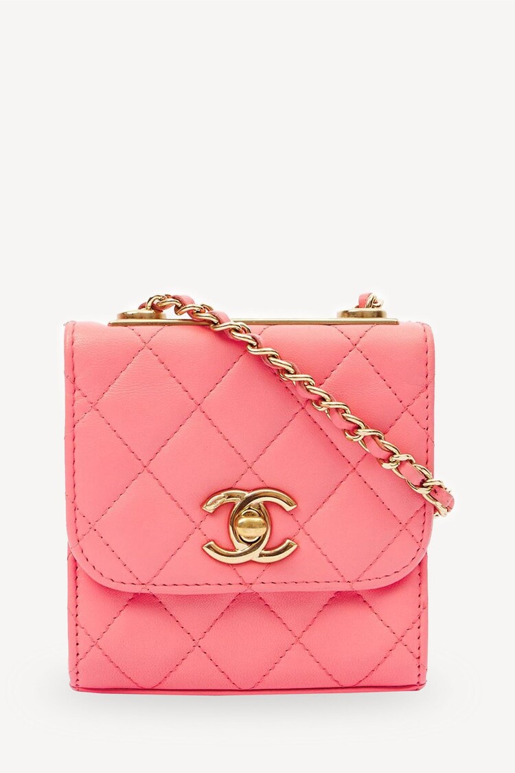 CHANEL Pink Trendy CC Clutch Bag with Chain Mini Cross-Body - Image 1 of 1