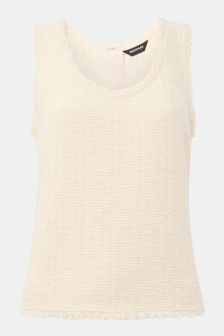 Whistles White Lucie Boucle Tank - Image 1 of 1