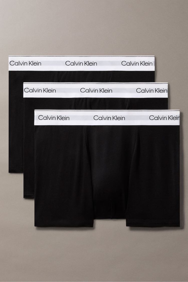 Черный - Набор из 3 боксеров-брифов Calvin Klein Calvin Klein - Значок Хлопок Стрейч - Image 1 of 1