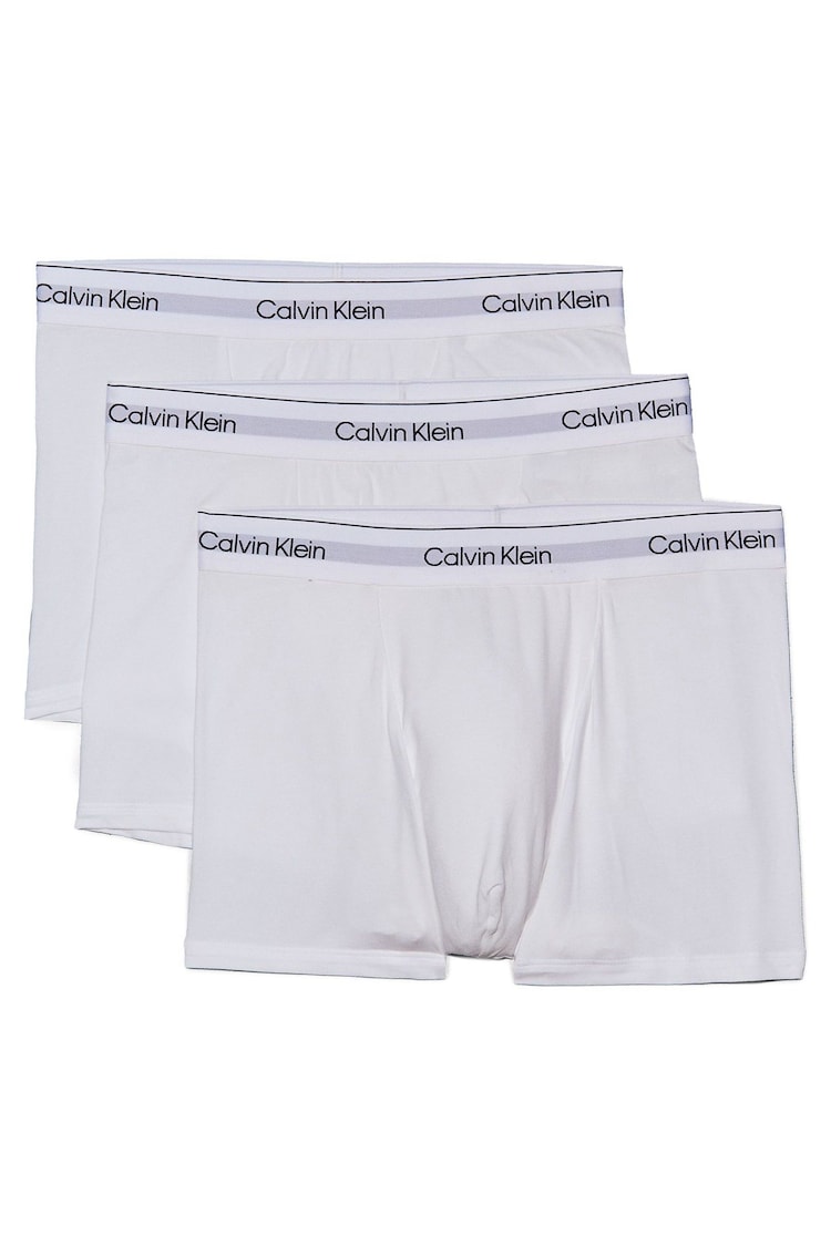 Calvin Klein White Calvin Klein 3 Pack Boxers Trunks - Icon Cotton Stretch - Image 1 of 1 Calvin Klein White Calvin Klein 3 Pack Boxers Trunks - Icon Cotton Stretch - Image 1 of 1