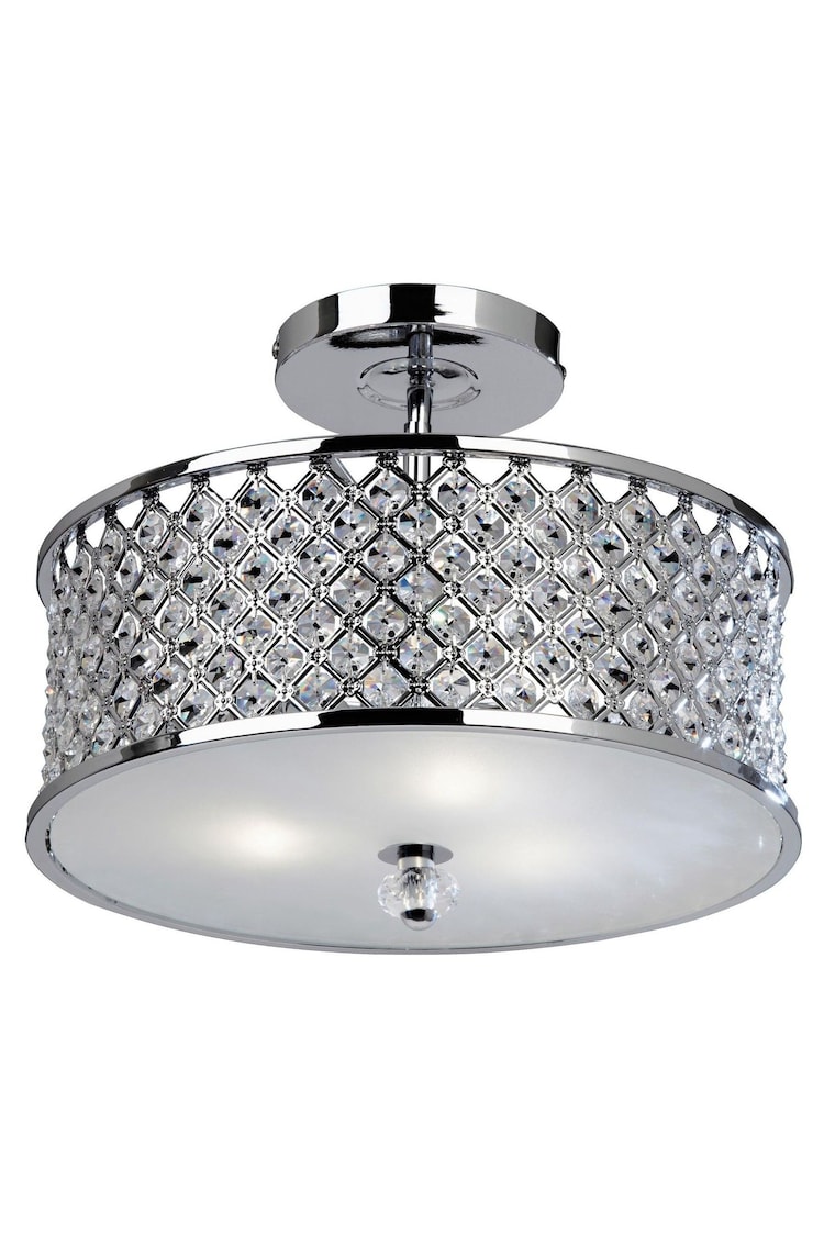 Gallery Home Chrome Huxley Ceiling Lamp - Image 1 of 1