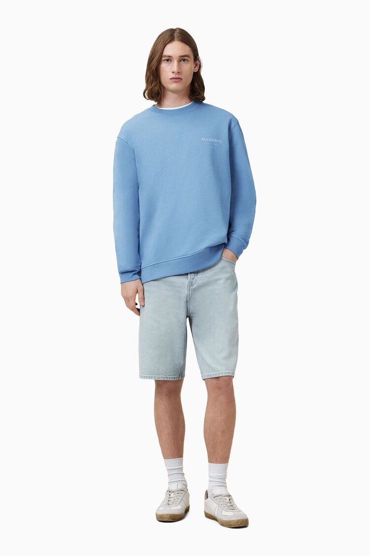 AllSaints Blue Underground Crew Jumper - Image 1 of 1