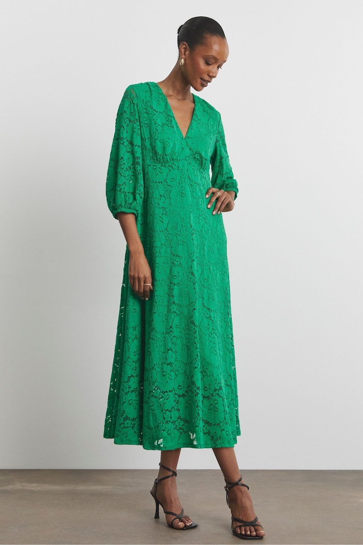 Joanna Hope Purple Value Lace Dress - Image 1 of 1