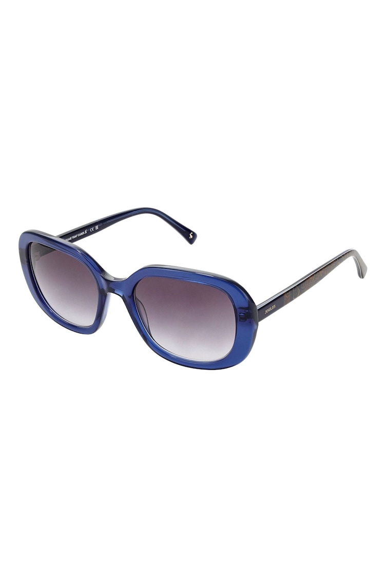 Joules Blue Oversized Rounded Square Sunglasses - Image 1 of 1