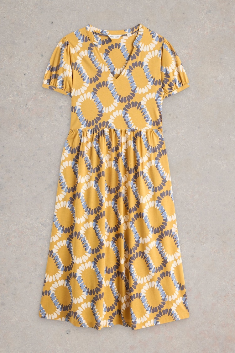 White Stuff Yellow Leah Jersey Dress - Image 1 of 1
