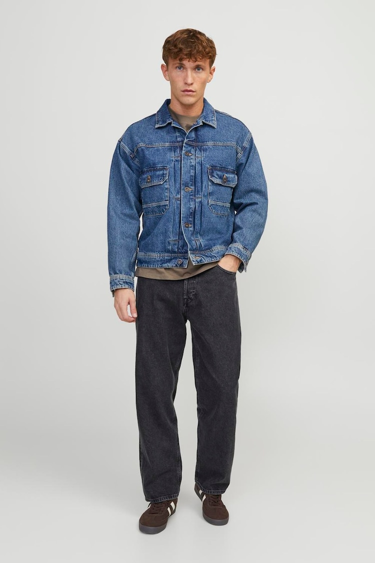 JACK & JONES Black Alex Baggy Fit Jeans - Image 1 of 1