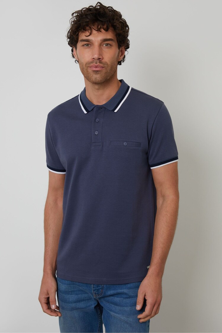 Threadbare Jetted Pocket Interlock 100% Cotton Polo Shirt - صورة 1 من 1