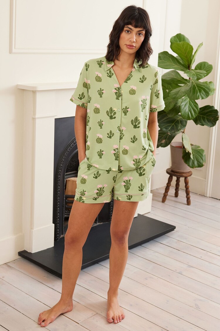 Chelsea Peers Maternity Cactus Print Short Pyjamas Set - Imagen 1 de 1