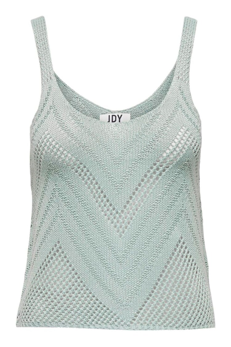 JDY Green Crochet Knitted Vest - Image 1 of 1
