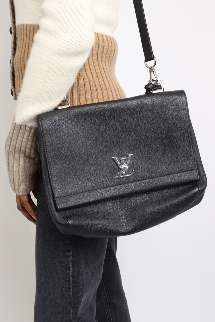 Louis Vuitton Black Lockme Leather Shoulder Bag - Image 1 of 1