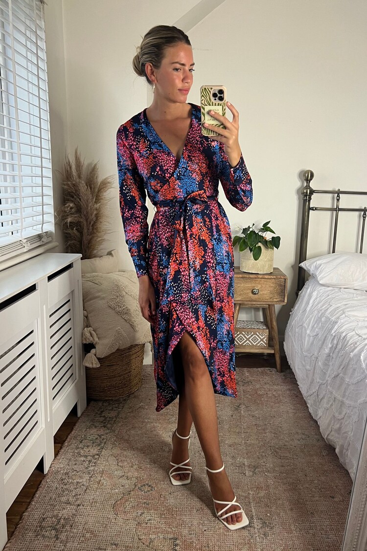 Style Cheat Multi Fergie Reversible 2 in 1 Wrap Midi Dress - Image 1 of 1