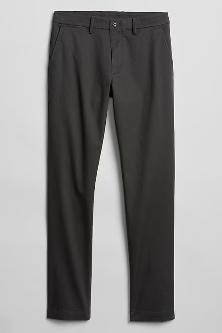 Gap Black Slim Fit Stretch Essential Chino Trousers - Image 1 of 1