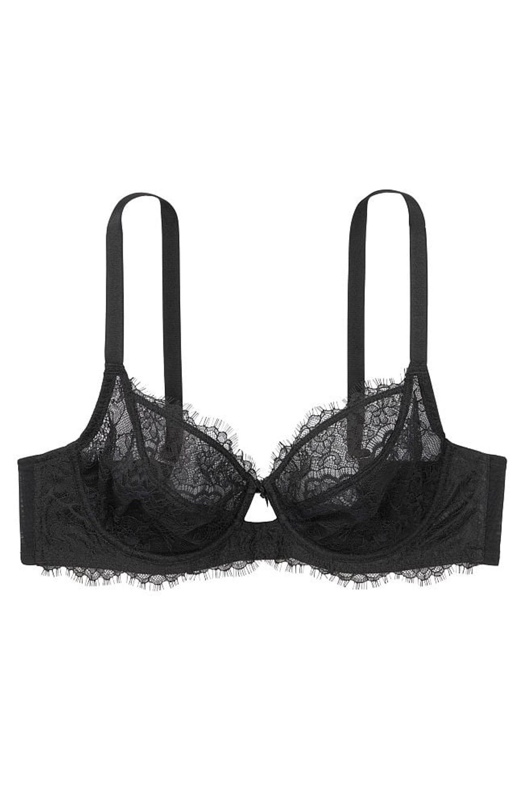 Buy Victoria's Secret Black Lace Full Cup Unlined Bra from the Next UK ...