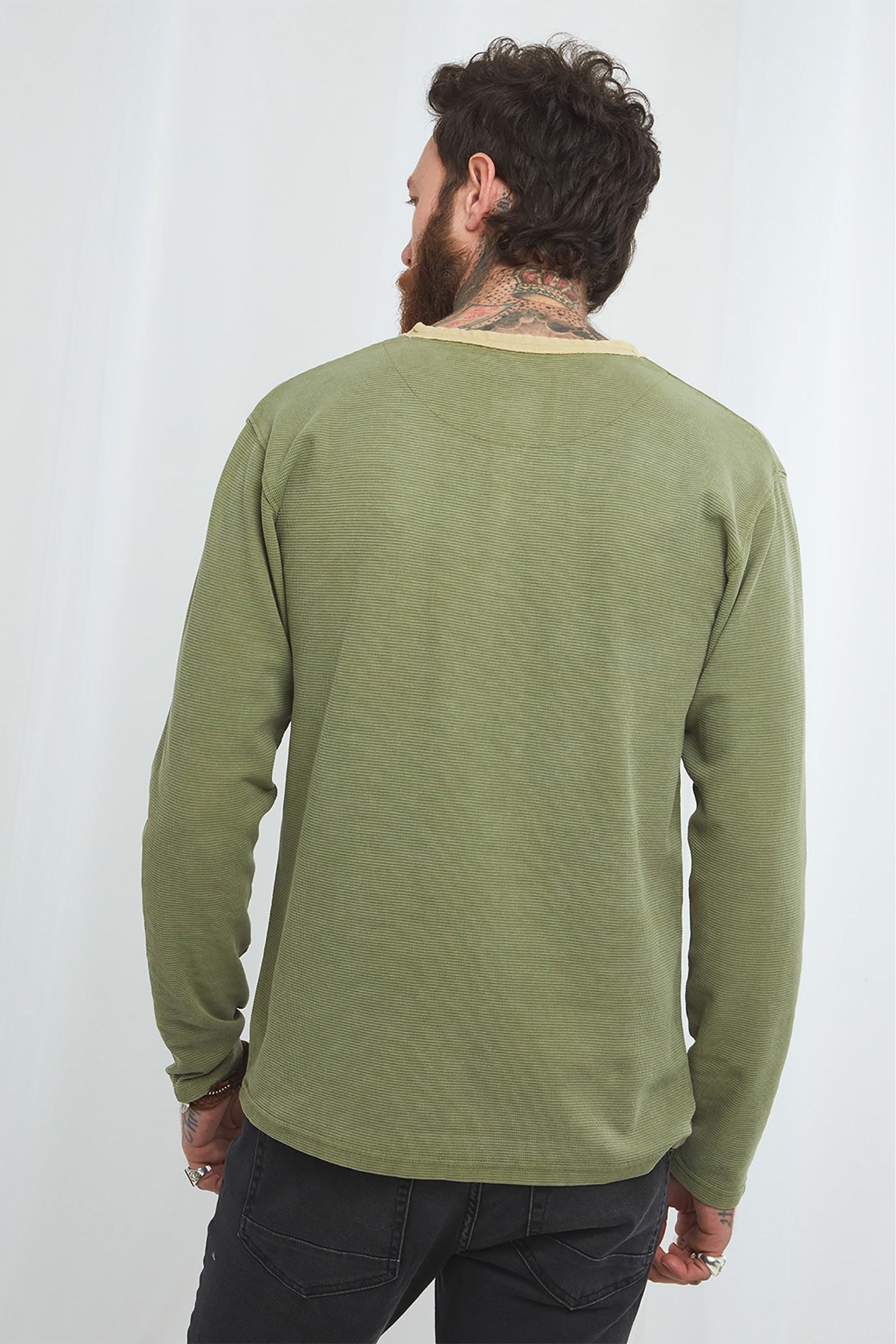 Buy Joe Browns Green Waffle Style Henley Top from the Next UK online shop