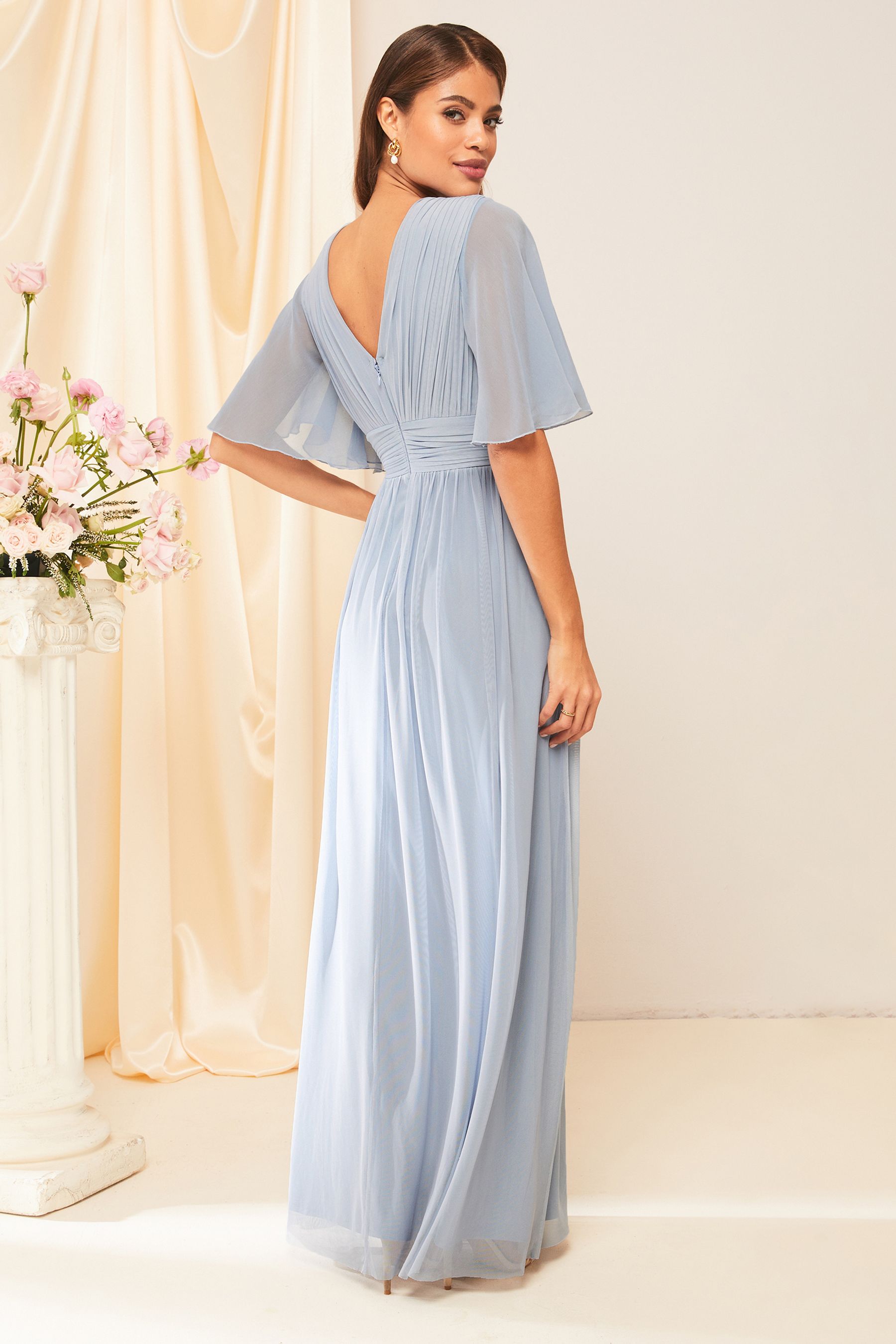 Buy Lipsy Empire Short Sleeve Bridesmaid Maxi Dress from Next Ireland