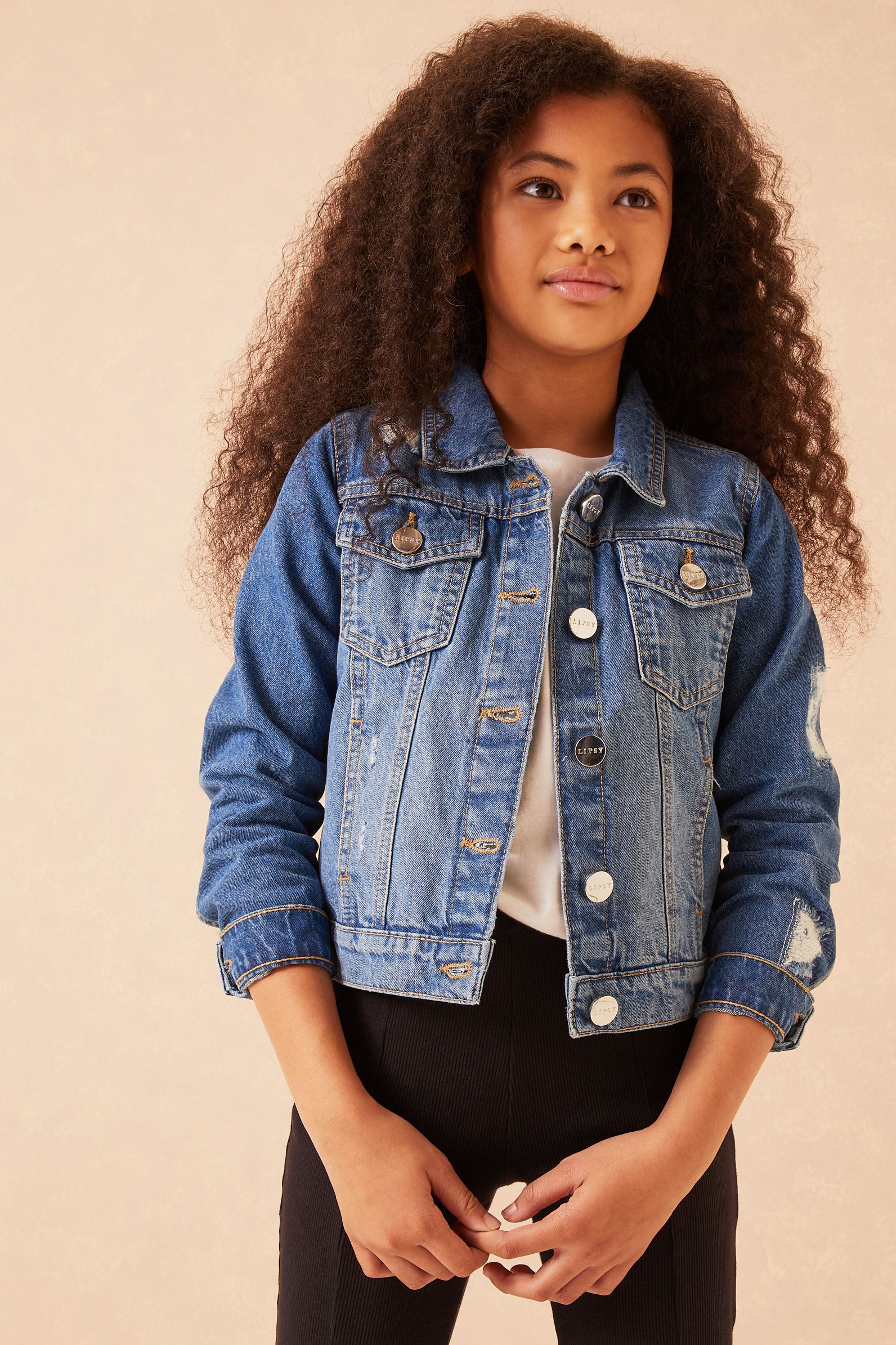 Buy Lipsy Blue Ripped Denim Jacket from Next Ireland