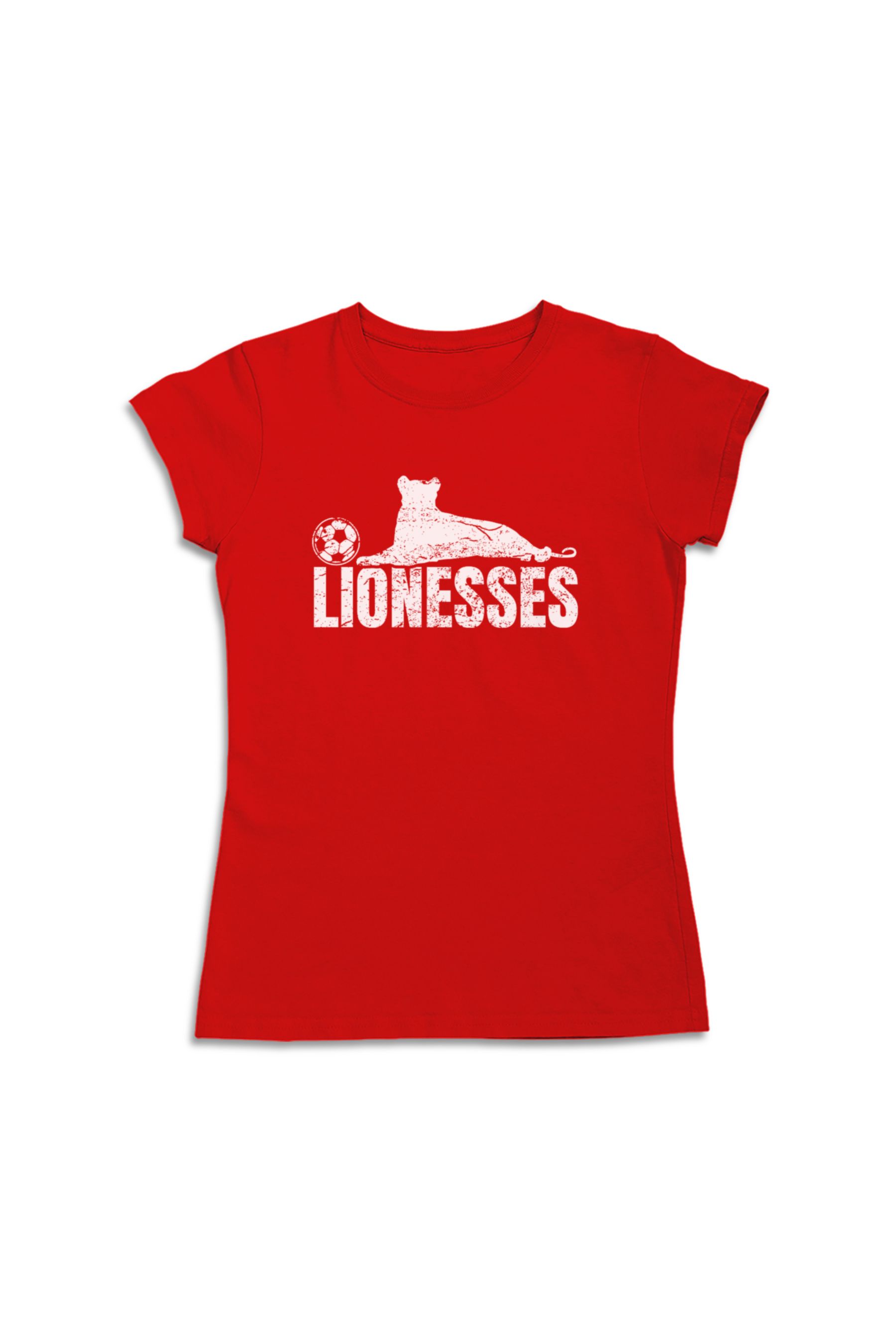 Buy Instajunction Red England Lionesses Football Championship Women's T