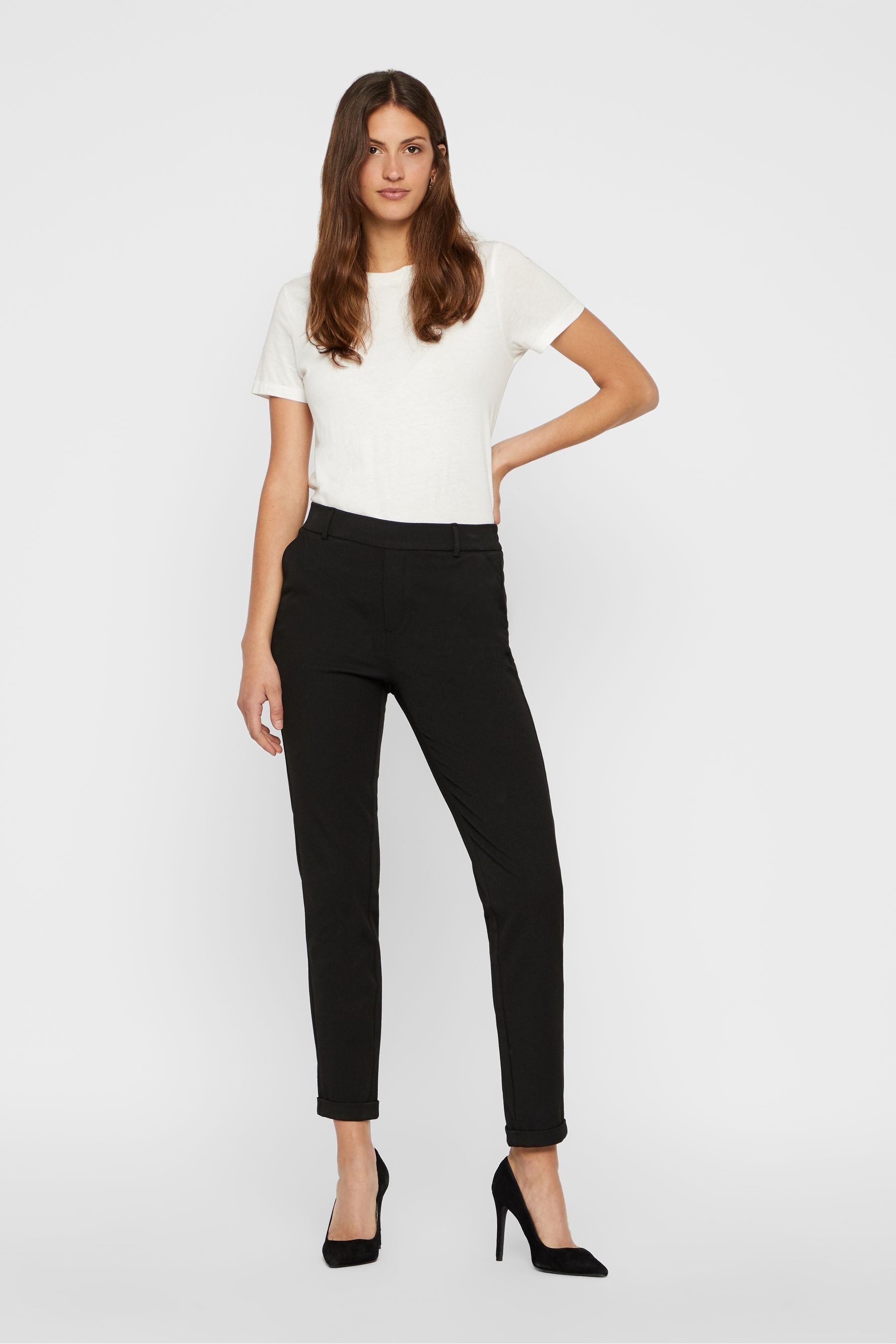 Buy VERO MODA Black Slim High Waisted Trouser from the Next UK online shop