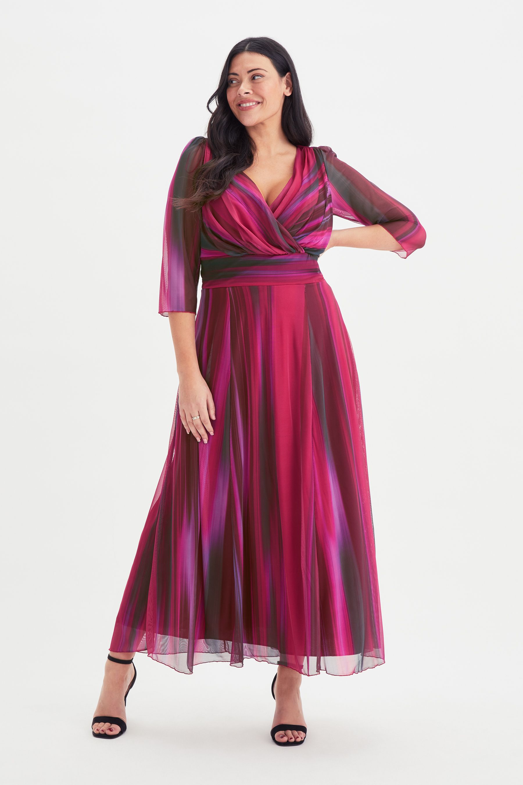 Buy Scarlett & Jo Verity Wine Ikat Maxi Dress from Next Ireland