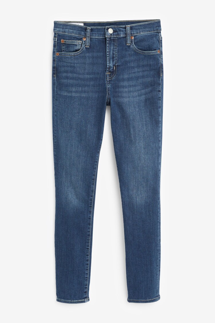Gap Mid Indigo Blue High Waisted Stretch Skinny Jeans - Image 1 of 1