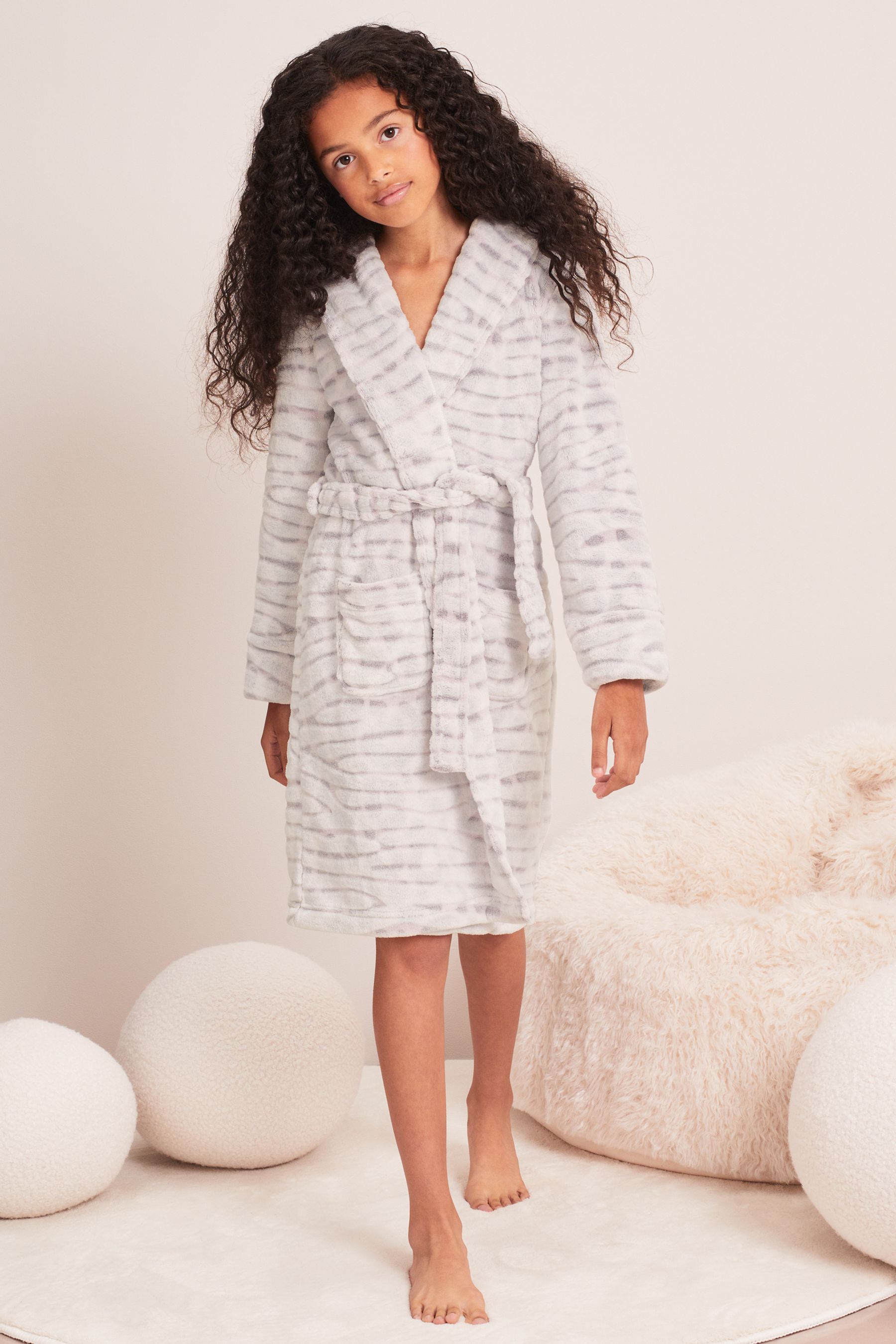 Buy Lipsy Purple Animal Cosy Fleece Dressing Gown from Next Ireland