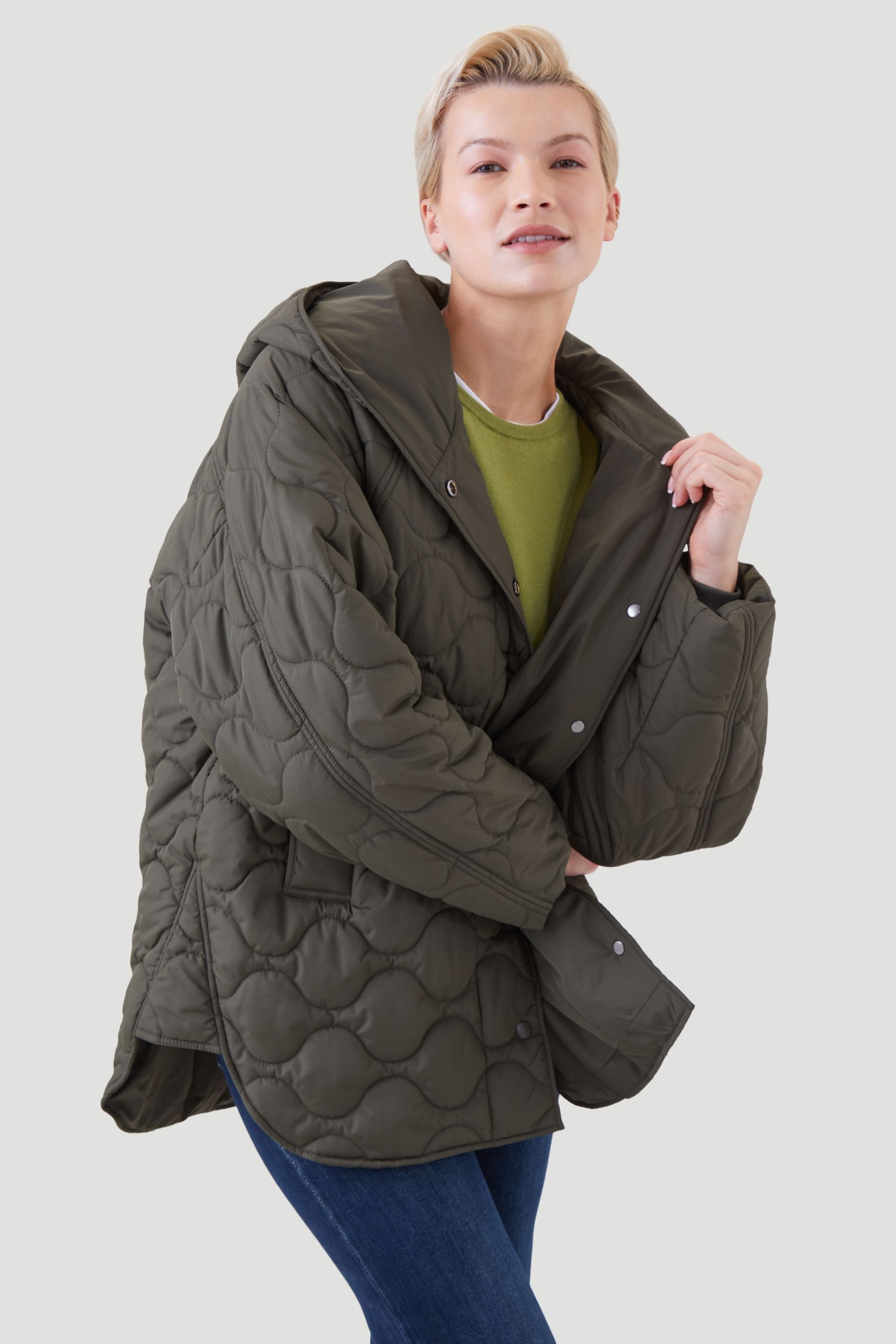 Buy Kaldtvaer Green Narvik Onion Quilted Padded Jacket from the Next UK ...