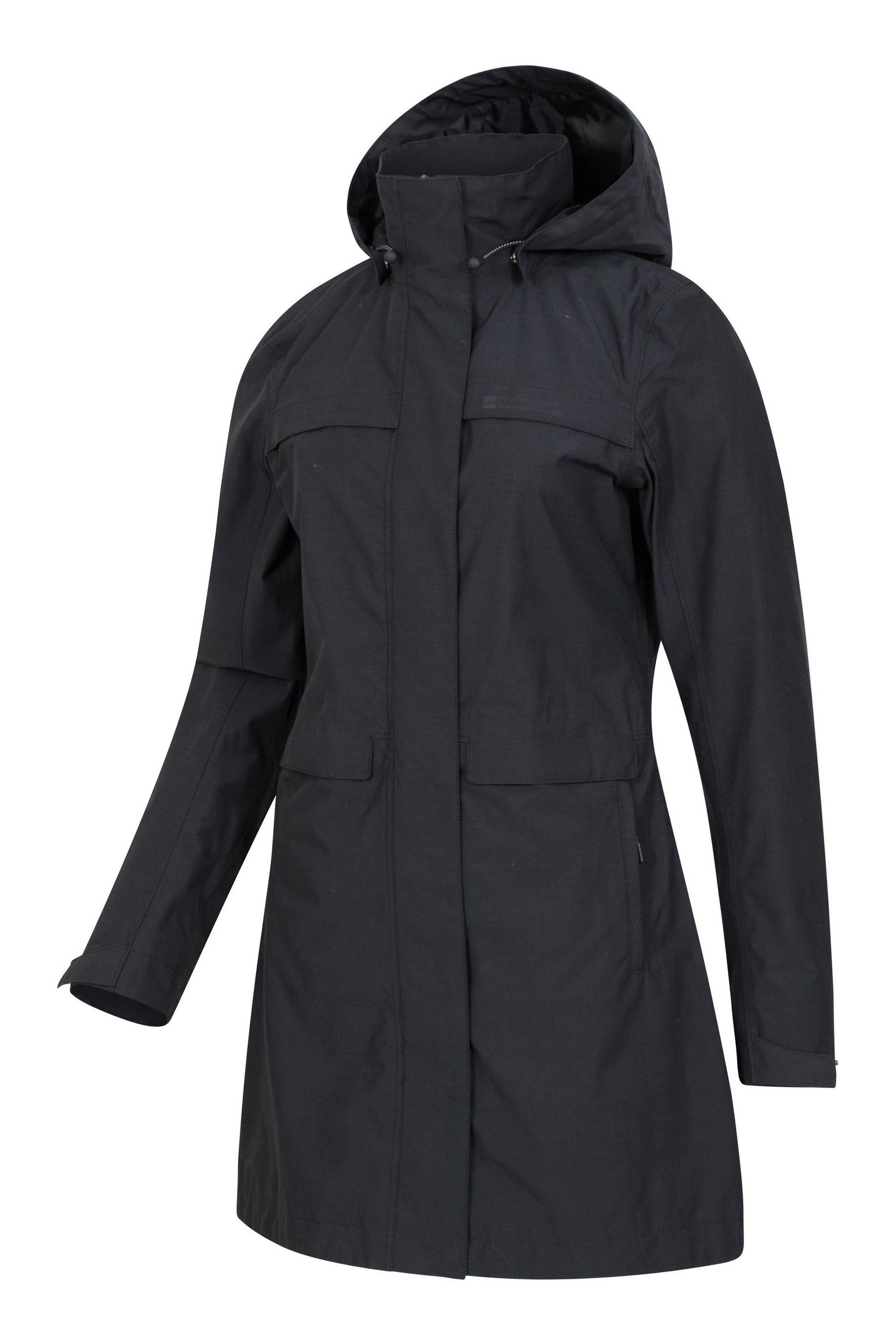 Buy Mountain Warehouse Black Cloud Burst Textured Waterproof Jacket ...