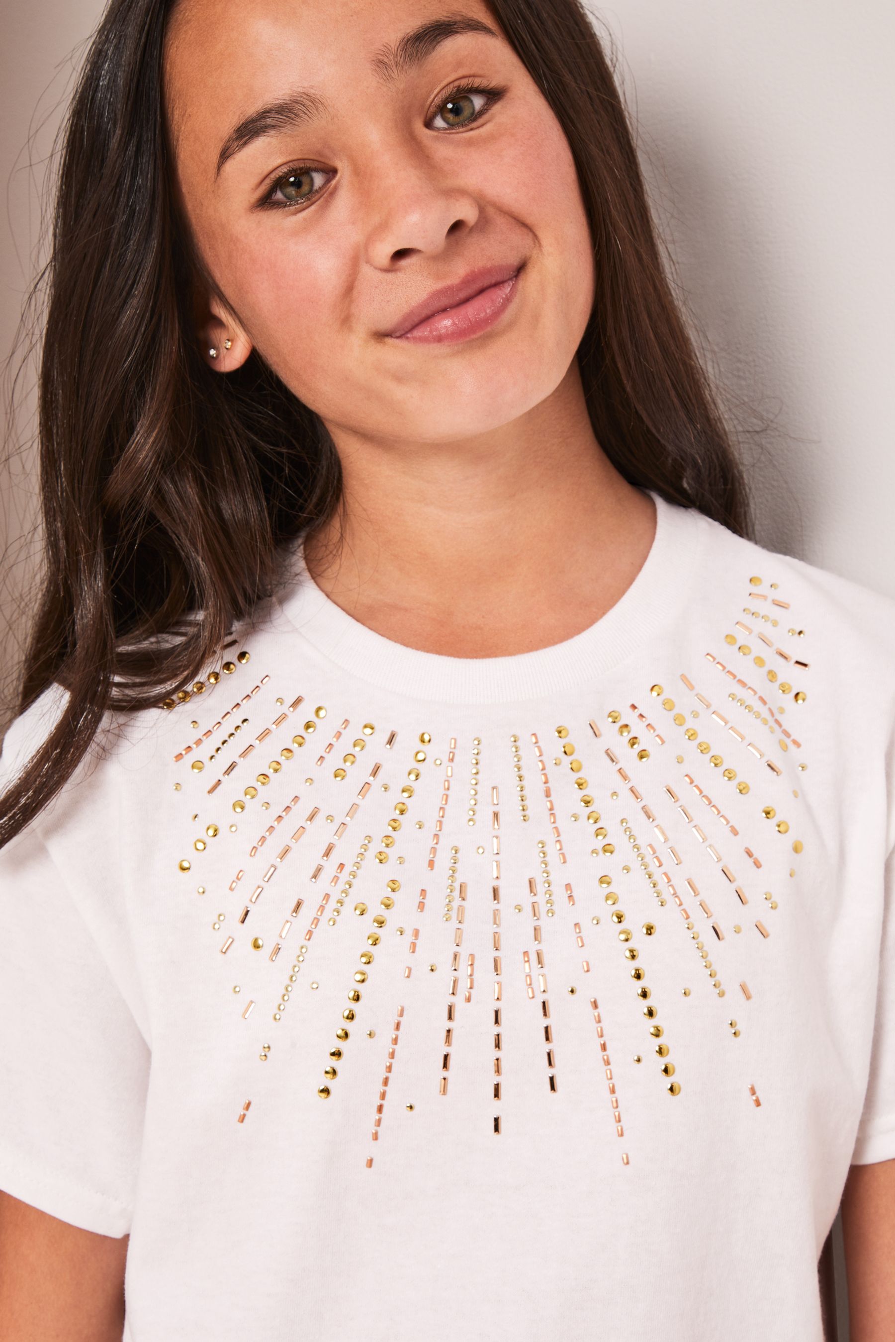 Buy Lipsy Embellished Detail T-Shirt from Next Australia