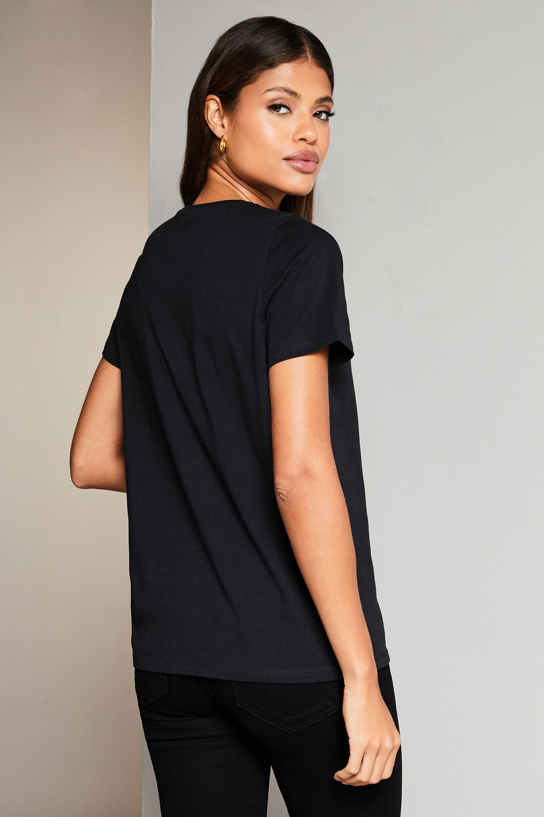 Buy Wear it with Love Black Boyfriend TShirt Women from the Next UK