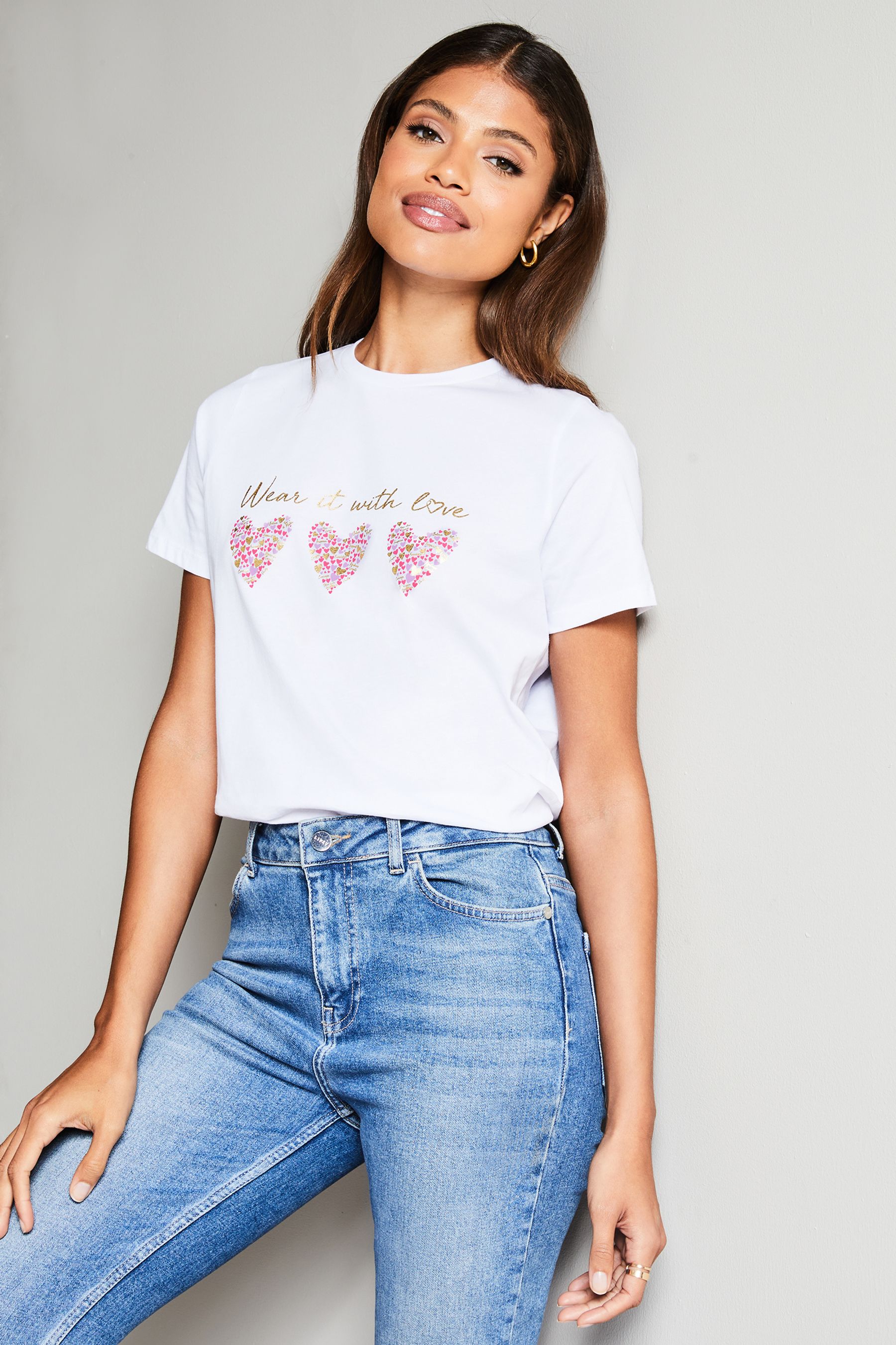 Buy Wear it with Love White Boyfriend TShirt Women from the Next UK