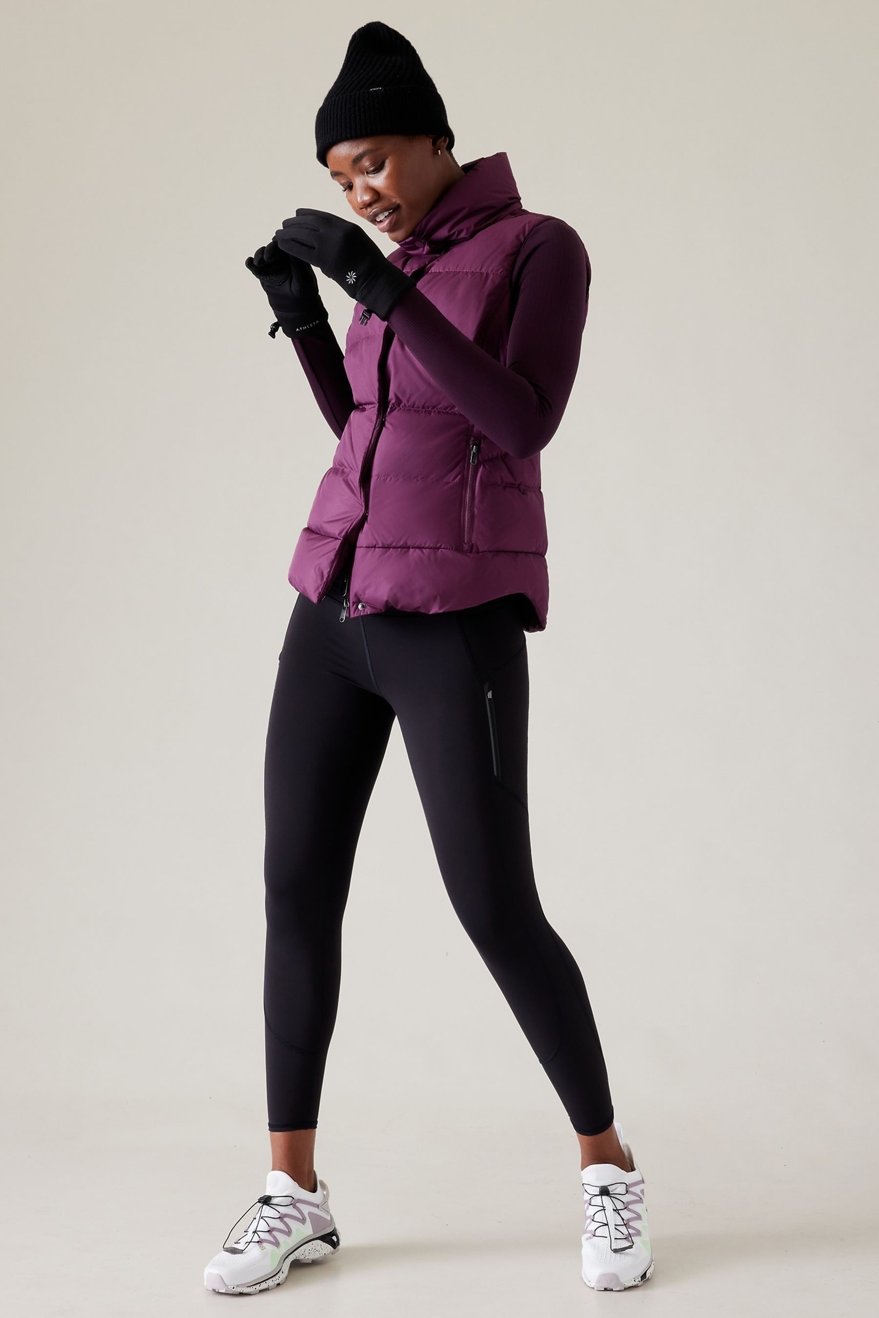 Buy Athleta Black Softshell Gloves from the Next UK online shop