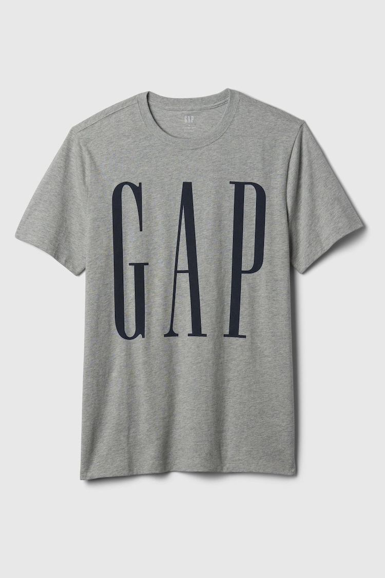 Gap Grey Everyday Logo 100% Cotton Crew Neck Short Sleeve T-Shirt - Image 1 of 1