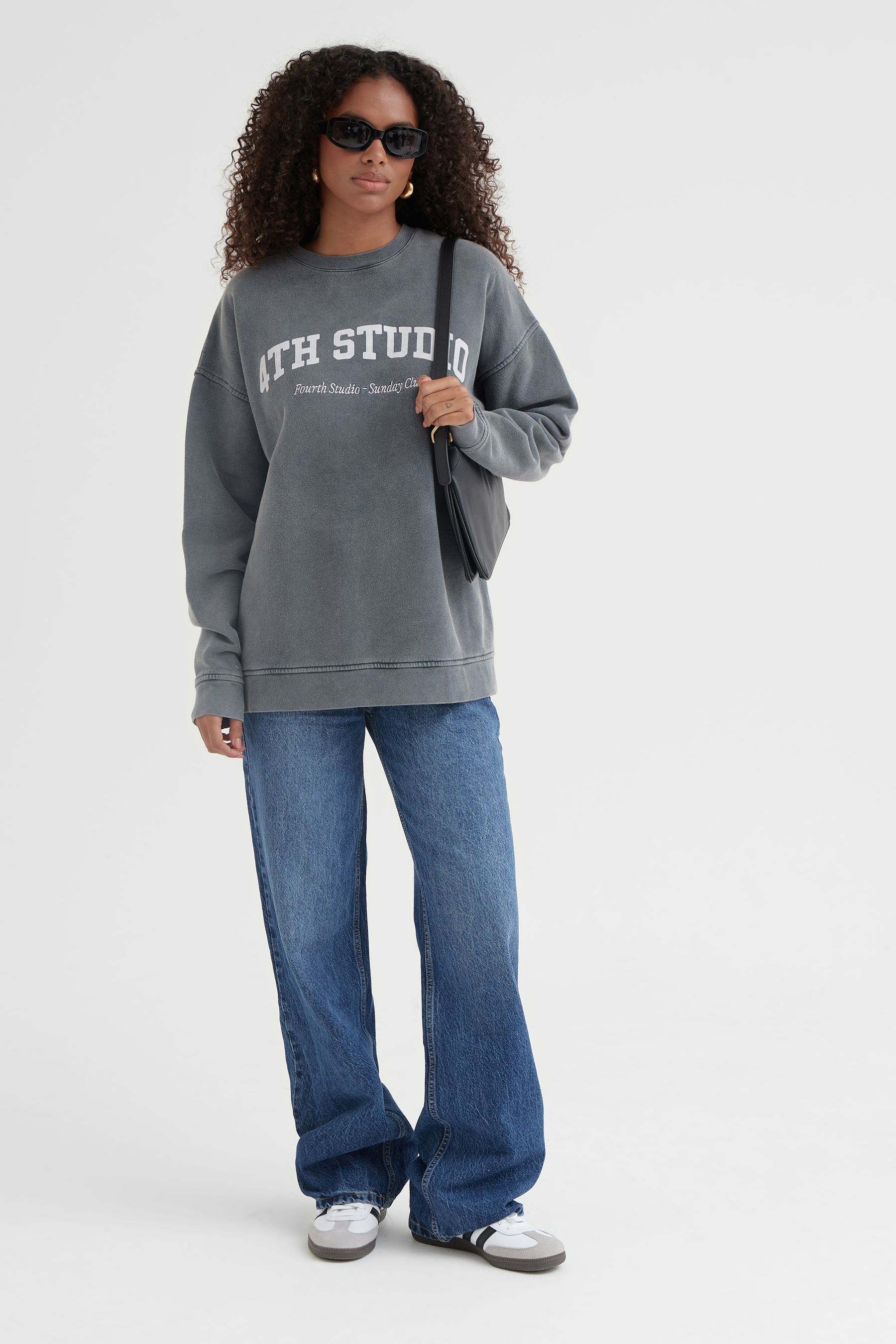 Buy 4th & Reckless Grey Beaux Fourth Studio Sweatshirt from the Next UK ...