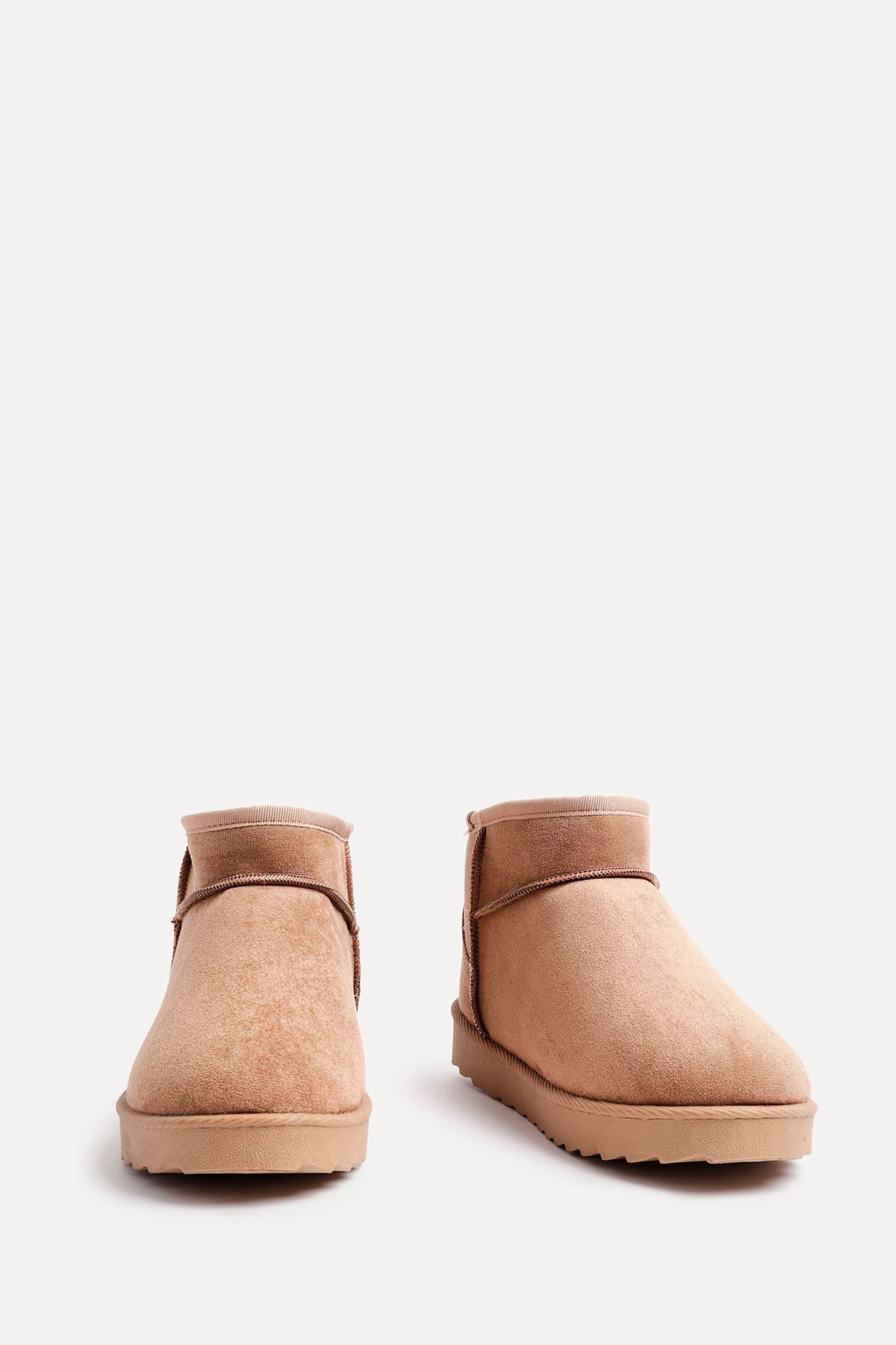 Bottines Montantes Imitation Daim Beige – Doublure Sherpa – Taille 39 (9 US)
