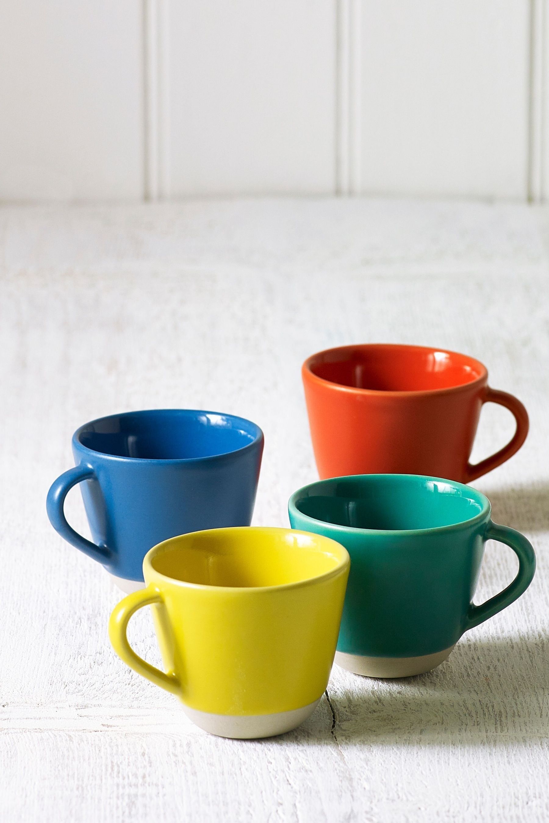Buy Sur La Table Set of 4 Colour Me Happy Espresso Mugs from the Next