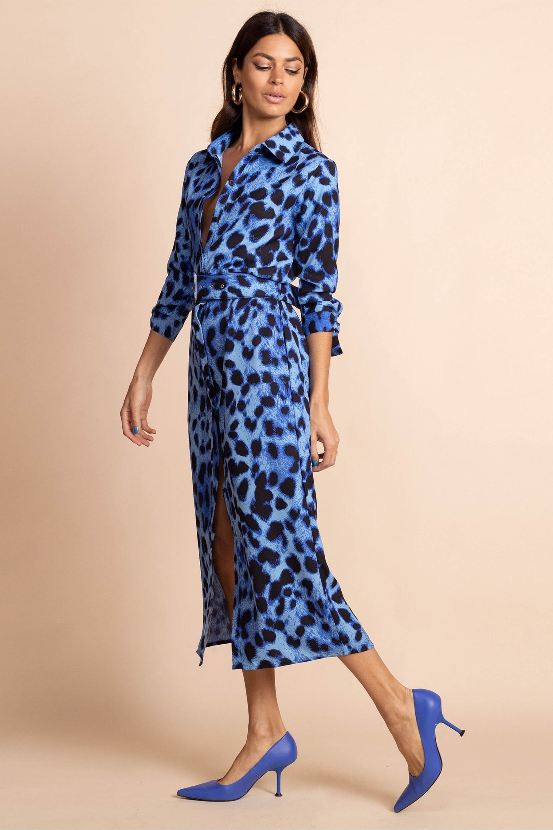 Buy Dancing Leopard Alva Animal Midi Shirt Dress from the Next UK ...