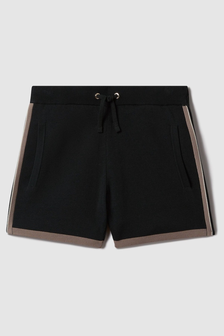 Reiss Hunting Green Heddon 3-9 yrs Knitted Drawstring Shorts - Image 1 of 1