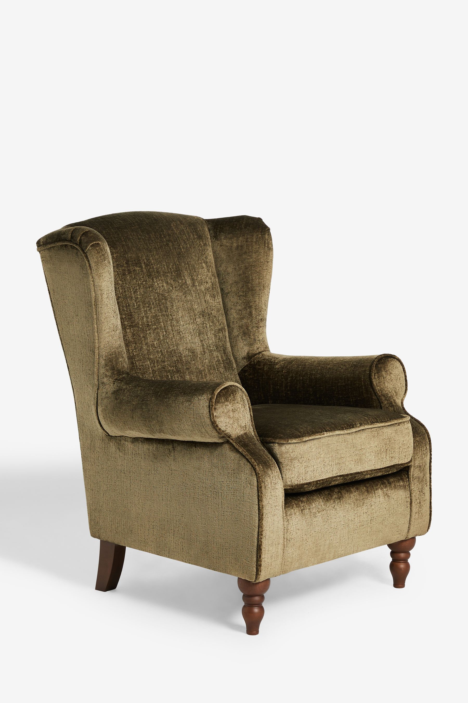 Buy Plush Chenille Moss Green Sherlock Highback Armchair From The Next buy-plush-chenille-moss-green-sherlock-highback-armchair-from-the-next