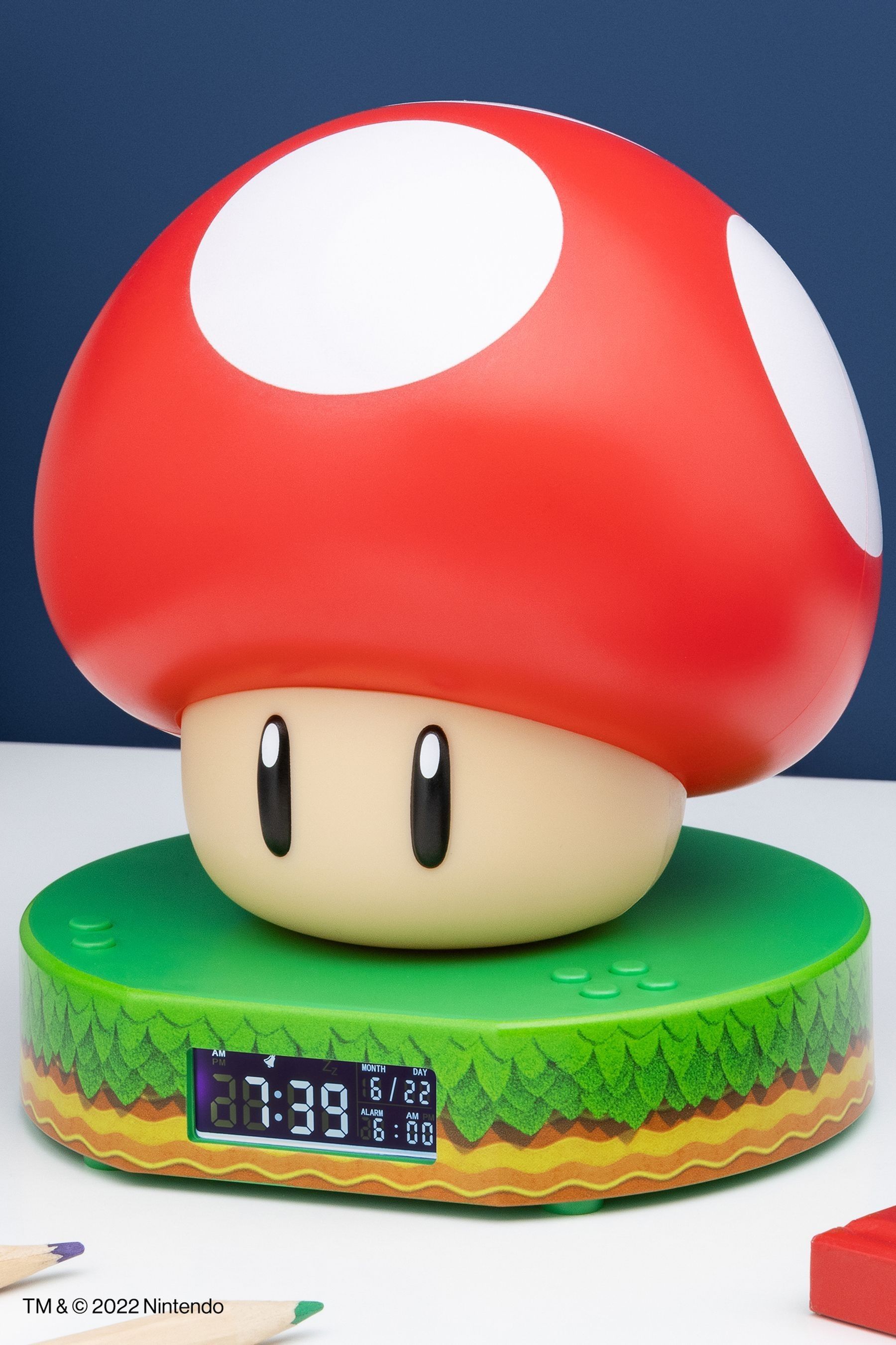 Buy Super Mario Super Mushroom Digital Alarm Clock from the Next UK ...