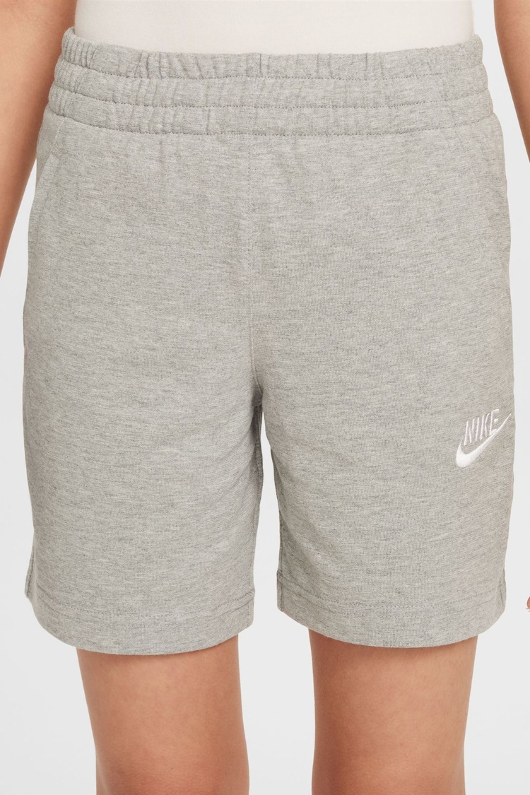 Nike Dark Grey Heather 100% Cotton Sportswear Club Shorts - Image 1 of 1