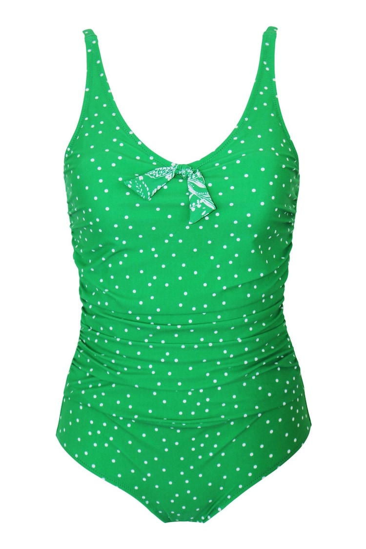 Pour Moi Green Scoop Neck Tummy Control Swimsuit - Image 1 of 1