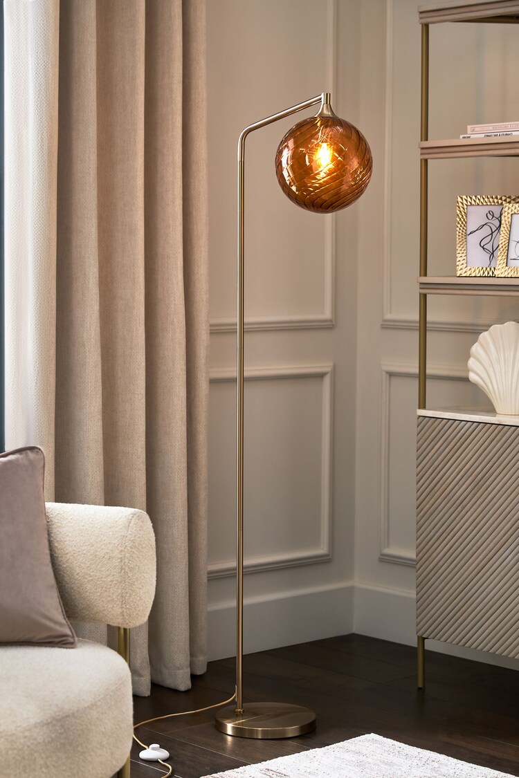 Amber Orange Freya Floor Lamp - Image 1 of 1