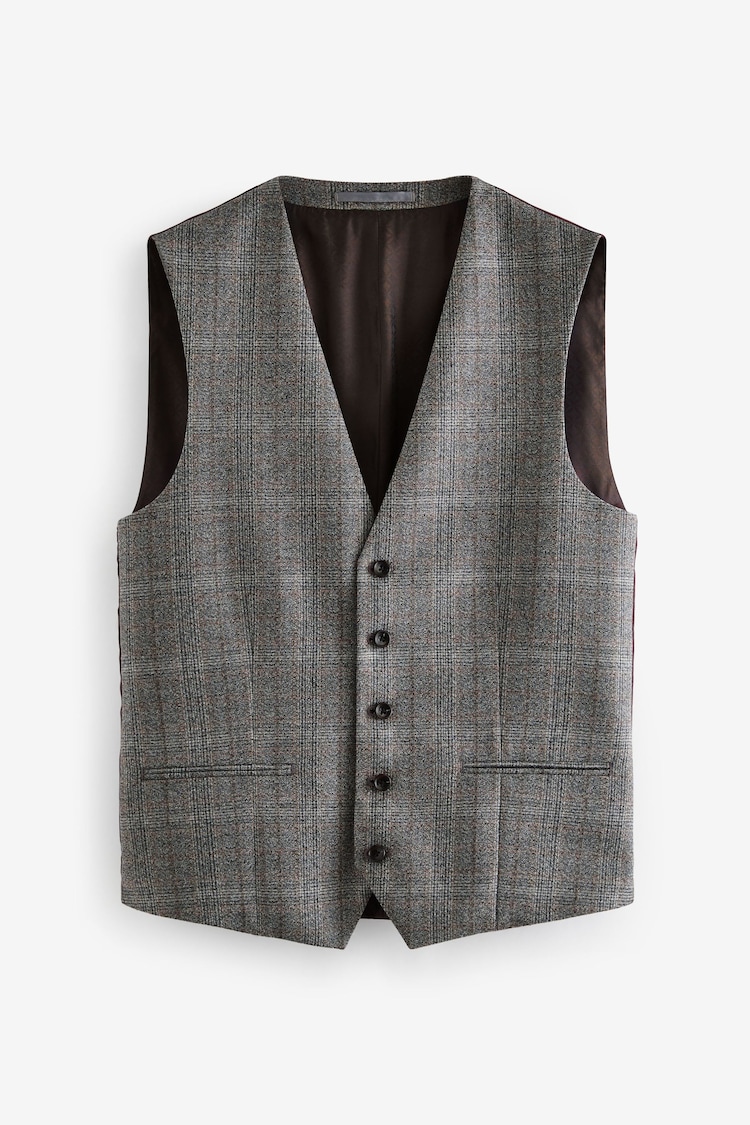 Grey Signature Marzotto Check Suit Waistcoat - Image 1 of 1