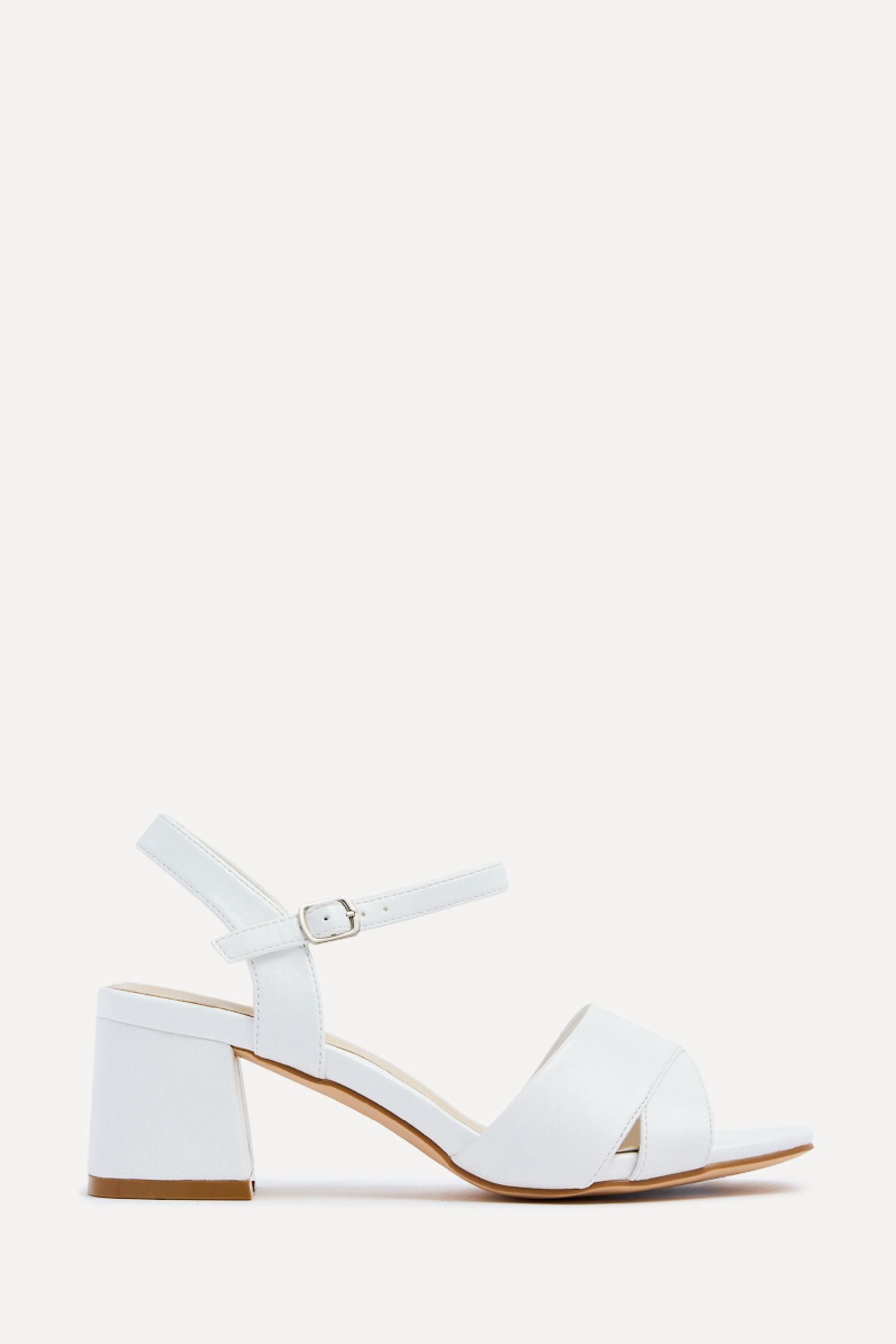 Wide strap block heel sandal cheap