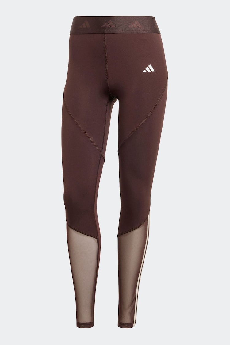adidas Brown Hyperglam Full Length Leggings - Image 1 of 1