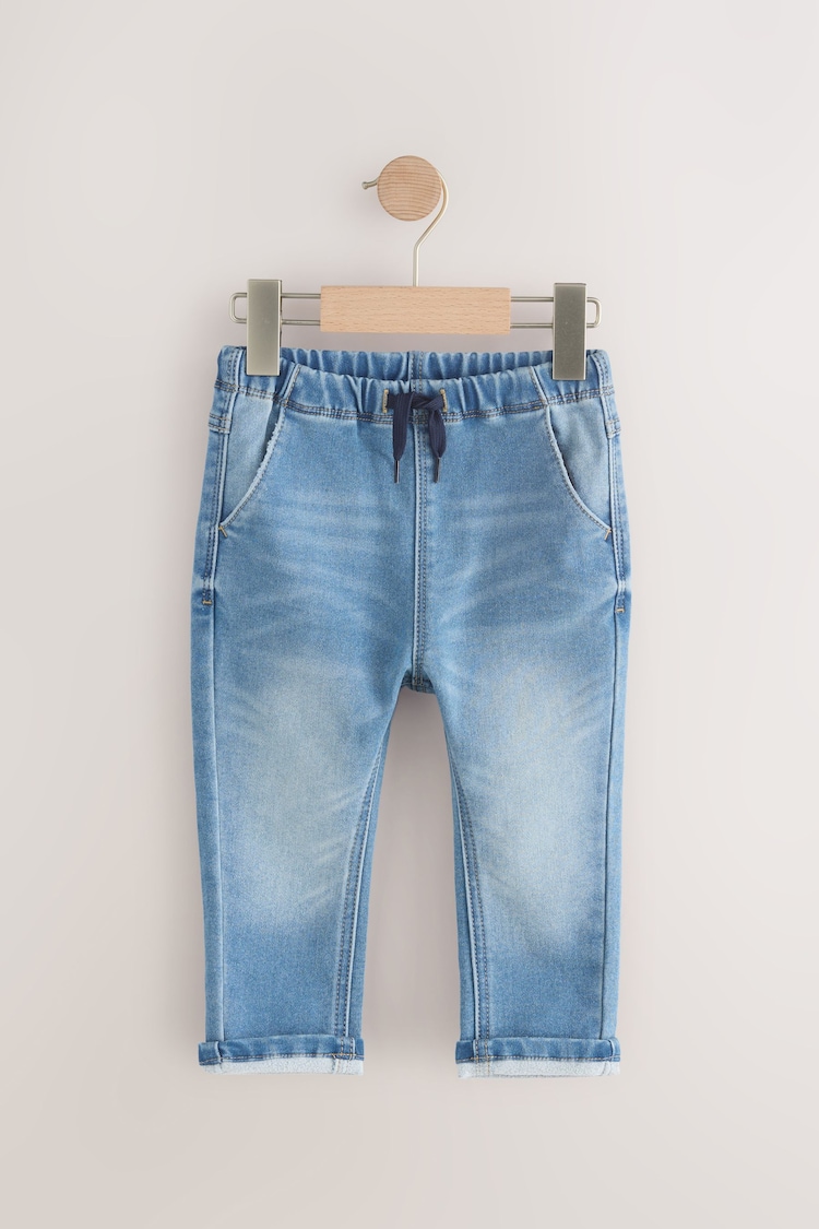 Mid Wash Denim Super Soft Pull-On Jeans With Stretch (3mths-7yrs) - Image 1 of 1